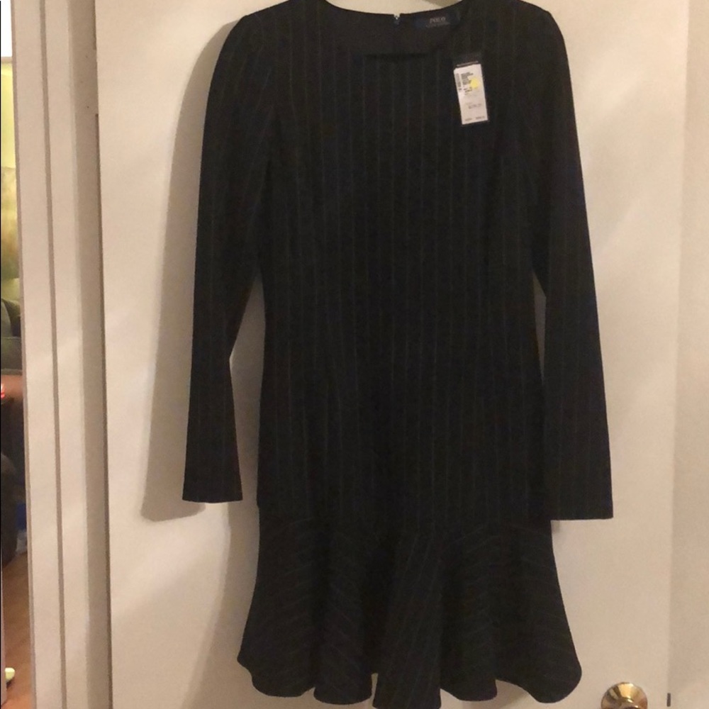 Ralph Lauren Polo Wool Pinstripe Dress